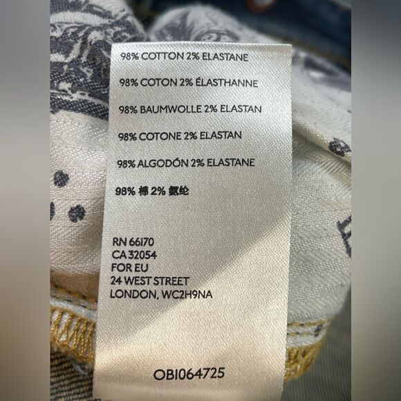 Anthropologie Pilcro Jeans Tapestry patchwork boyfriend mid Rise Distressed 26 - Picture 9 of 11